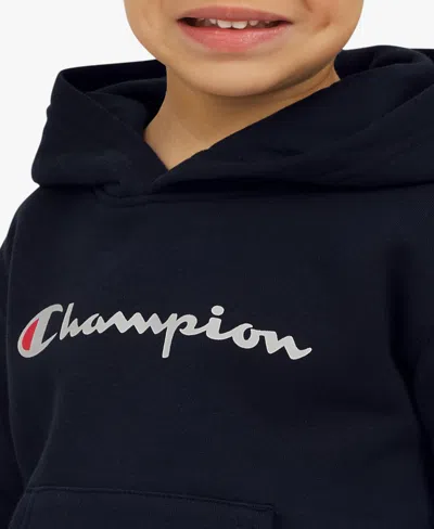 Champion Boys Toddler 2t-4t Long-sleeve Hoodie And Pants, 2-piece Set In Black
