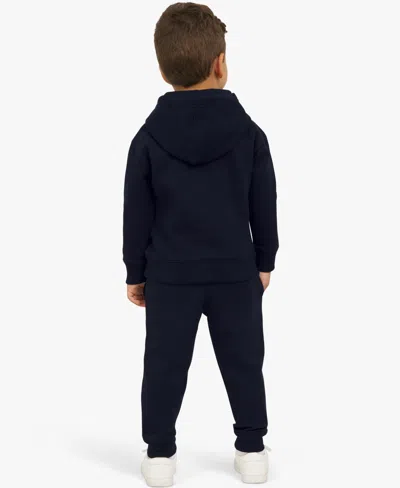 Champion Boys Toddler 2t-4t Long-sleeve Hoodie And Pants, 2-piece Set In Black