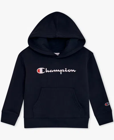 Champion Boys Toddler 2t-4t Long-sleeve Hoodie And Pants, 2-piece Set In Black