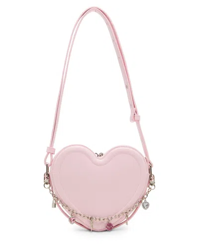 Madden Girl Fran Heart Crossbody Bag In Pink
