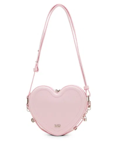 Madden Girl Fran Heart Crossbody Bag In Pink