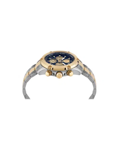 Plein Sport Mens Hurricane Chronograph Date Quartz Two Tone Bracelet 44mm In Multi