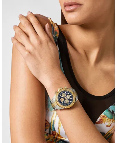 Plein Sport Mens Hurricane Chronograph Date Quartz Two Tone Bracelet 44mm In Multi