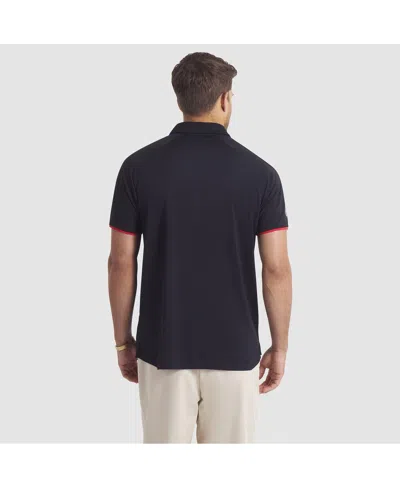 Fanatics Men's Black Chicago Blackhawks Authentic Pro Rink Raglan Polo Shirt In Blue