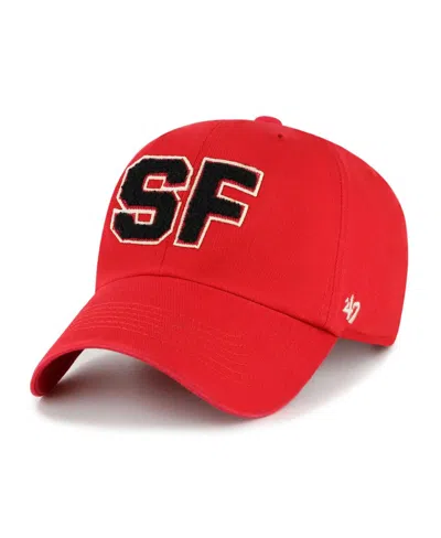 47 Brand Women's Scarlet San Francisco 49ers Zoey Clean Up Adjustable Hat In Red
