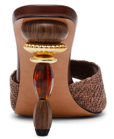 Steve Madden Women's Sia Novelty Square-toe High-heel Dress Sandals In Multi