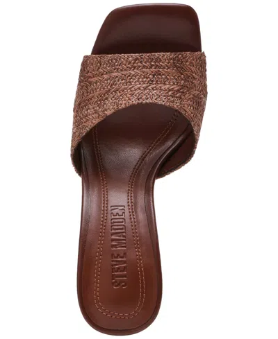 Steve Madden Women's Sia Novelty Square-toe High-heel Dress Sandals In Multi