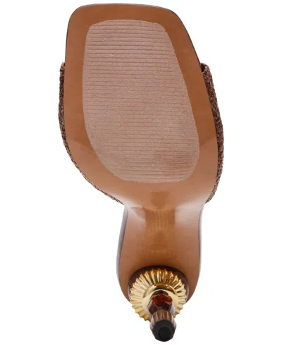 Steve Madden Women's Sia Novelty Square-toe High-heel Dress Sandals In Multi