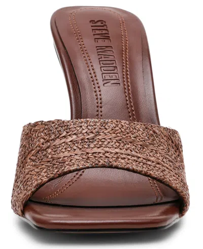 Steve Madden Women's Sia Novelty Square-toe High-heel Dress Sandals In Multi