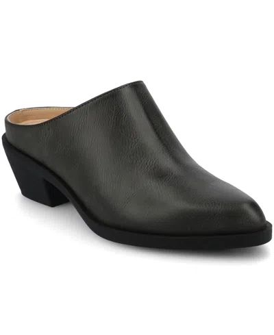 Journee Collection Women's Tomeka Pointed Toe Mules In Black