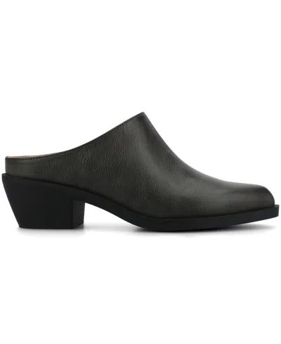 Journee Collection Women's Tomeka Pointed Toe Mules In Black