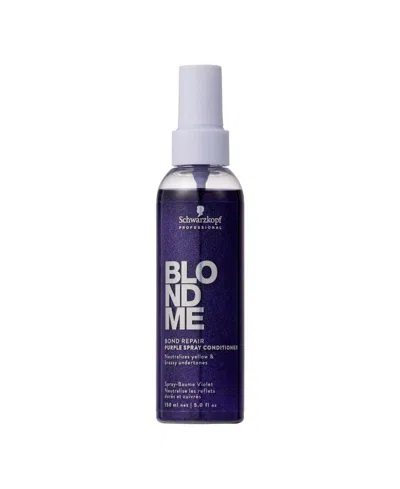 Schwarzkopf Blondme Bond Repair Purple Spray Conditioner, 5 Oz. In Transparent