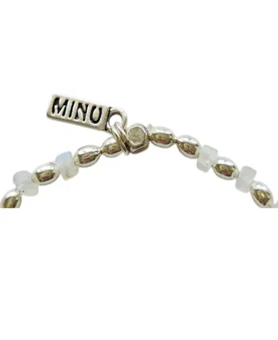Minu Jewels Silver-tone Stretch Bracelet In Multi