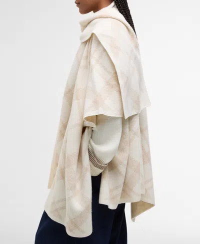 Barbour Wool-blend Vienna Scarf And Cape In Multi
