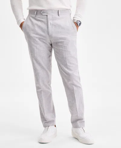 Bar Iii Men's Slim-fit Linen Suit Separate Pants, Exclusively At Macy's In Gray