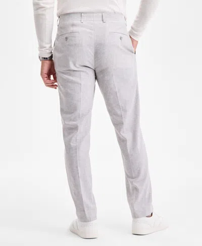 Bar Iii Men's Slim-fit Linen Suit Separate Pants, Exclusively At Macy's In Gray