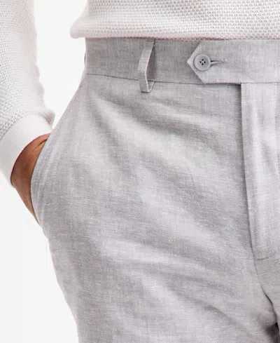 Bar Iii Men's Slim-fit Linen Suit Separate Pants, Exclusively At Macy's In Gray