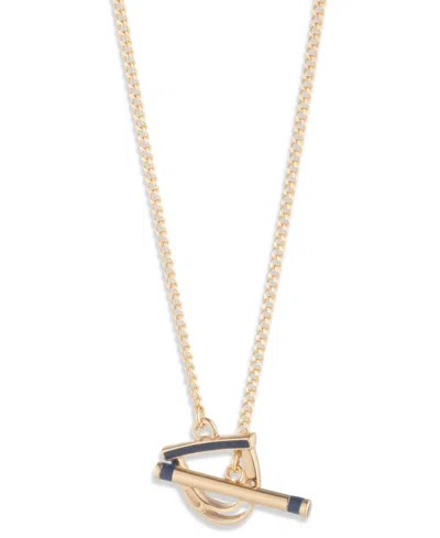 Ralph Lauren Gold-tone Stirrup Pendant Necklace In Gold