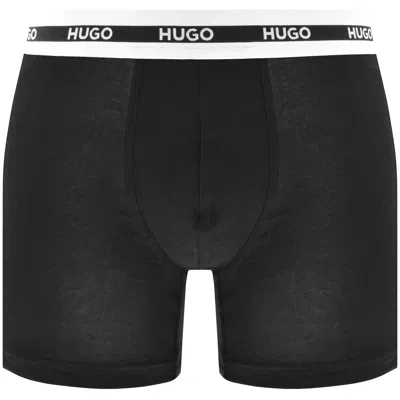 Hugo Boss Hugo 3 Pack Boxer Briefs Black In Black