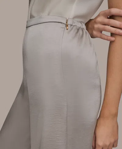 Donna Karan New York Pull-on Wide Leg Pants In Gold