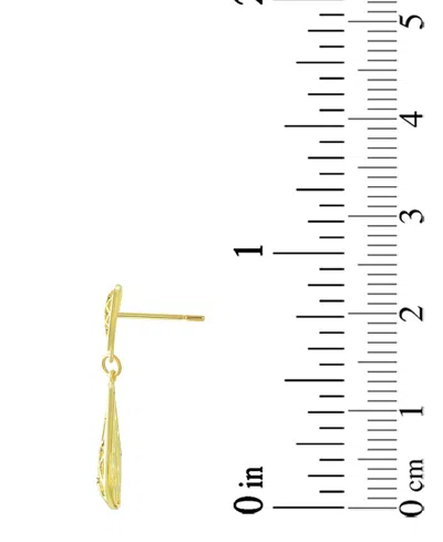 Macy's Intricate Filigree Dangle Drop Earrings In 10k Yellow Gold ...