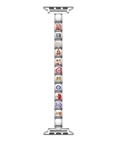 Posh Tech Nostalgic Charm Band For Apple Watch In Silver