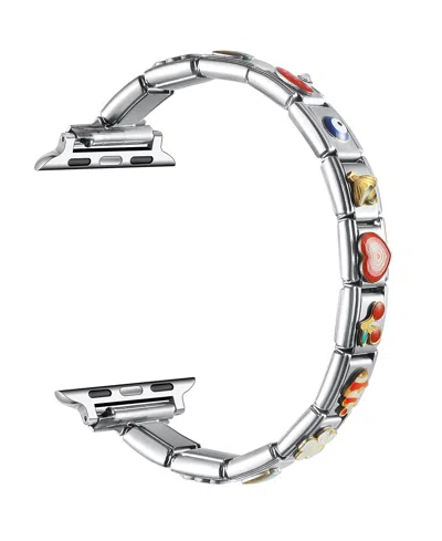 Posh Tech Nostalgic Charm Band For Apple Watch In Silver