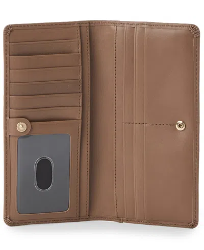 Brahmin Ady Belcanto Slim Trifold With Zip Pocket Wallet In Brown