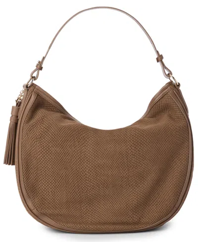 Brahmin Kathleen Leather Large Hobo Bag In Brown