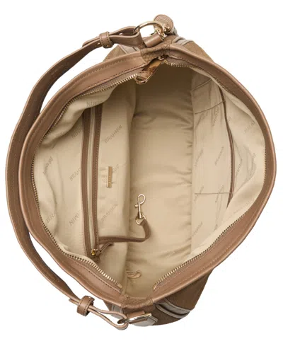 Brahmin Kathleen Leather Large Hobo Bag In Brown