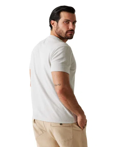 Guess Men's Blake Textured Crew Short-sleeve Knit T-shirt In Gray