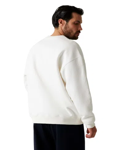 Guess Men's Vintage Wash Quattro G Sweatshirt In White