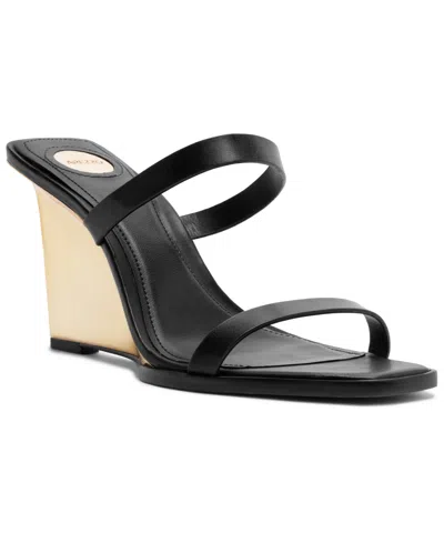 Arezzo Women's Alex Wedge Sandal In Black