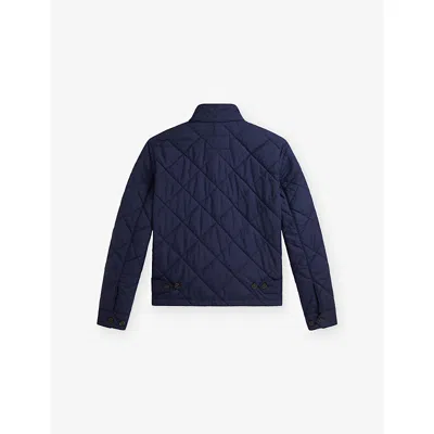 Polo Ralph Lauren Quilted Long-sleeve Jacket In Blue