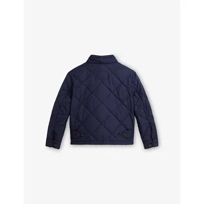 Polo Ralph Lauren Quilted Long-sleeve Jacket In Blue