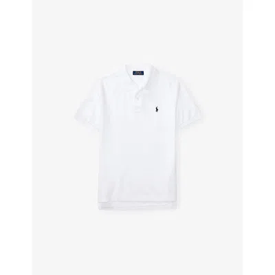 Polo Ralph Lauren Short-sleeve Logo Embroidery Polo Shirt In White