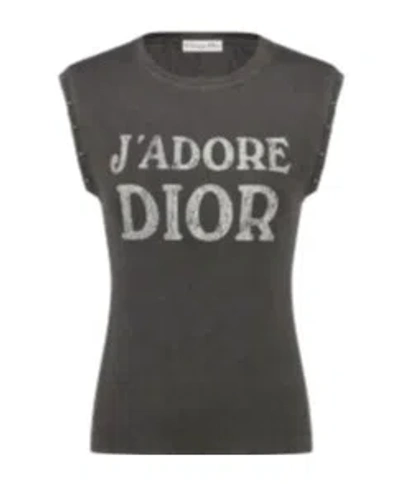 Dior J'adore  Tank Top In Gray