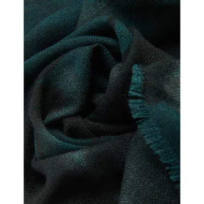 Leem Womens Green Organic Print Modal-jersey Scarf In Green