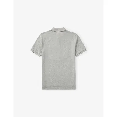 Polo Ralph Lauren Boy's Short-sleeve Logo Embroidery Polo Shirt In Gray
