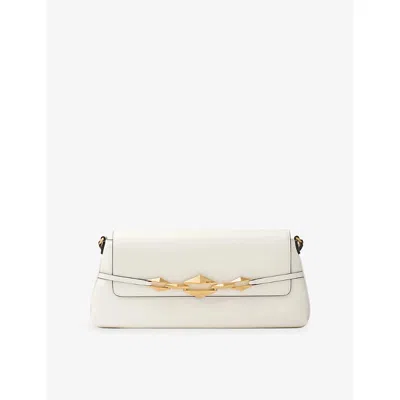 Jimmy Choo Womens Latte/gold Diamond Shoulder East-west Leather Shoulder Bag