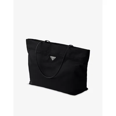 Prada Womens Black Large Re Nylon Tote Bag In Black