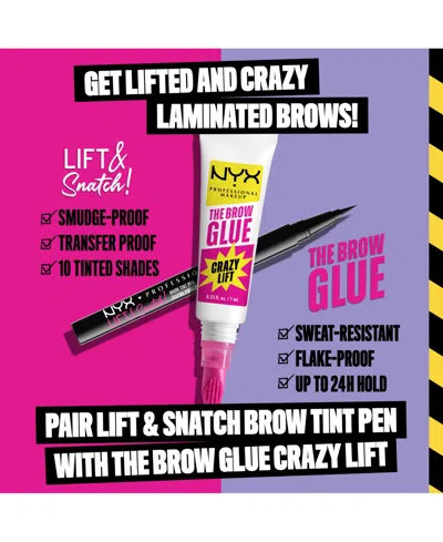 Nyx Professional Makeup The Brow Glue Crazy Lift In Multi