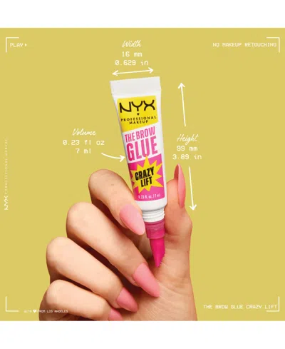 Nyx Professional Makeup The Brow Glue Crazy Lift In Multi