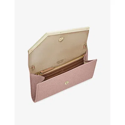 Jimmy Choo Womens Rose Emmie Fine Glitter Woven Clutch Bag In Multi