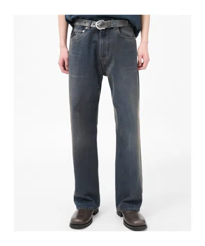 Our Legacy Third Cut Cotton Jeans In Black