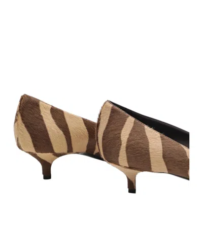 Jimmy Choo Animal Print Kitten Heel Pointed Toe Pumps In Multi