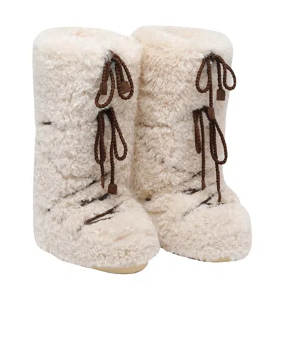 Moon Boot Icon Lace-up Snow Boots In Animal Print