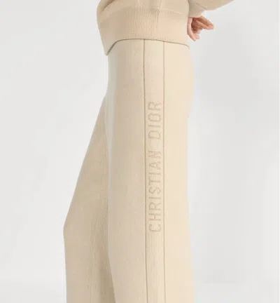 Dior Reversible Flared Pants In Neutral