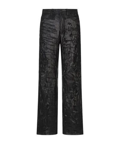 Dsquared2 Straight-leg Distressed Jeans In Black
