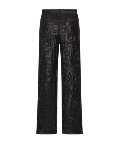 Dsquared2 Straight-leg Distressed Jeans In Black